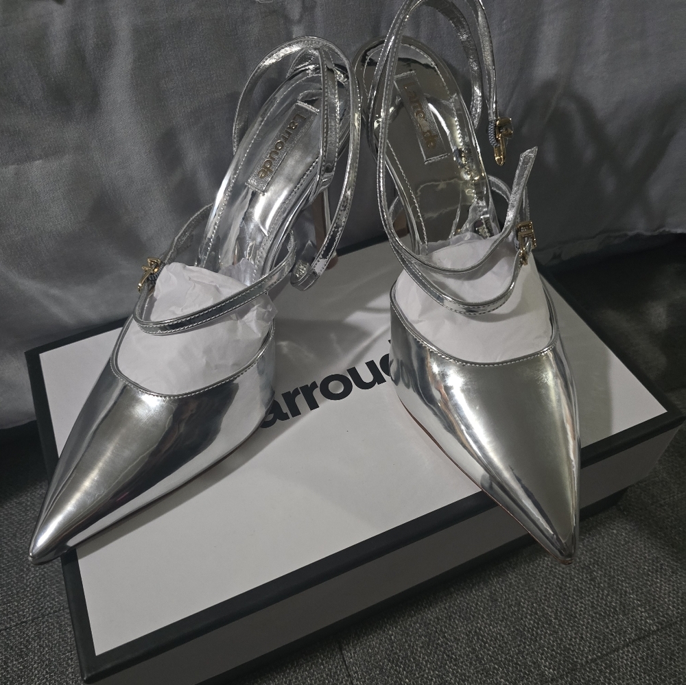 Elegant Silver Women's Shoes